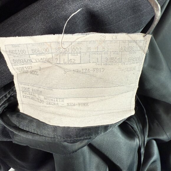 Ermenegildo Zegna Su Misura Blazer Men Size US 52L EUR 62L Gray Wool Switzerland - Picture 10 of 12